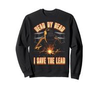 Bead by Bead I Save the Lead - Divertida cita de soldadura con chispas Sudadera