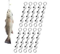 Bead Chain Fishing 10PcsTrolling Rig 360 Degree Rotation Bead Chain Swivels