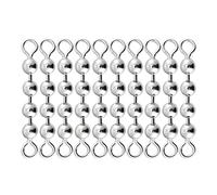 Bead Chain Fishing - 110pcs Large Fish Stainless Steel Figure-Eight Ring, 360 Degree Rotation Fishing Bead Chain Swivels - For Saltwater Catfish Angler Trout Crappie Bass