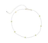 Bead Choker Daisy Beads Stylish Woven Clavicle Chain Women Elegant Handmade Necklace for Prom