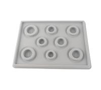 Bead Design Board Professional Jewelry Making Tool Beading Organizer Tray with Grooves and Scales for DIY Craft Projects Grey 26x35cm