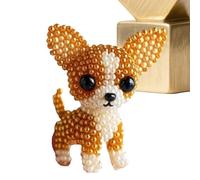 Bead Embroidery Craft Set, 20x15x4cm Three-Dimensional Dog Beadwork Set | Creative Crafting Experience Sewing Art With Threads Crafting Accessories For Animal Lovers Adults Teens Ornament Making