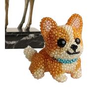 Bead Embroidery Craft Set, 20x15x4cm Three-Dimensional Dog Beadwork Set | Creative Crafting Experience Sewing Art With Threads Crafting Accessories For Animal Lovers Adults Teens Ornament Making