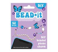 Bead It DIY Phone Charm Kit-Butterfly, 52 Pieces