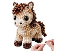 Bead Kit - Jewelry Making Handmade Funny | Cute Animal Beading Art Set | DIY Animal Beading Craft Set, Colorful Beads, for Adults Teens Beginners Handcraft Lovers Home School Art Class Workshop Travel