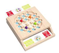 Bead Matching Game, Color Sorting Puzzle, Logical Thinking Toy, Fine Motor Skill, Educational Activity for Home, Preschool, Daycare, Kindergarten, Classroom, Room, 8.66x7.28x1.77 Inches