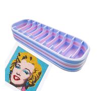 Bead Organizer Box - 3D Printed, 8.07x2.76x1.97in Painting Storage Box Multi-Compartment | Portable Craft Organizer, Rhinestone Art Supplies Boxes For Jewelry Making, DIY Painting, Home, School, Dorm