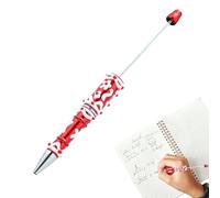 Bead Pens, Bullet Shaped Ballpoint Pen with Beads, 5,71 x 0,63 pulgadas Fun Jewelry Making School Supplies, Craft Stationery for Teachers and Students, Journaling, Drawing, Note Taking, Graduation
