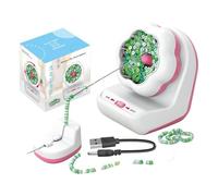 Bead Spinner - Electric Clay Bead Bowl Machine, Jewelry Craft Bracelet Spinner Tool, USB Charging Automatic Rotation System, Precision Needle Accessories | Smooth Efficient Operationn, DIY Craft Equip