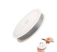 Bead Wire, Stainless Steel Thread, Gold Silver Beading String, Flexible Craft Material, Adaptable to All Bead Types, ideal for Jewelry Making Ornaments Fishing, 3.94x3.15x0.39 pulgadas