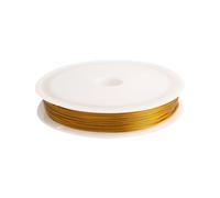 Bead Wire, Thin Stainless Steel Thread for Jewelry Crafting, Gold and Silver Stringing Cord for Ornaments Decorations Handmade Projects Women Men Art Hobby Fishing Tackle