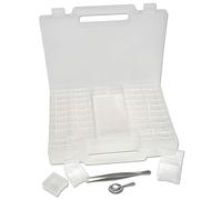 Beadaholique Caja de almacenamiento portátil para cuentas y manualidades con 52 compartimentos extraíbles