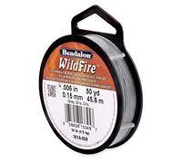 Beadalon 161-A008 Wildfire - Hilo de Cuerda (0,006 x 50 Yardas), Color Gris