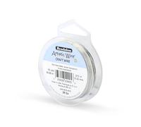 Beadalon Artistic Wire - Alambre (36,6 m, Calibre 28, Acero Inoxidable)