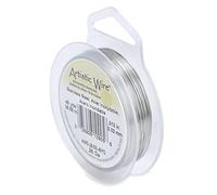 Beadalon Artistic Wire - Alambre (36,6 m, Calibre 28, Acero Inoxidable)