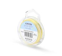 Beadalon Artistic Wire - Alambre para Manualidades (Calibre 24, 18,2 m, no se deslustra), Color Dorado