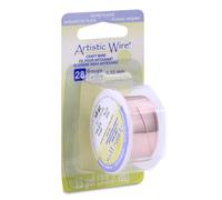Beadalon - artística Alambre, Calibre 28 15yd-Rose Oro, Otros, Multicolor
