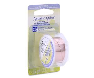 Beadalon - artística Alambre, Calibre 28 15yd-Rose Oro, Otros, Multicolor