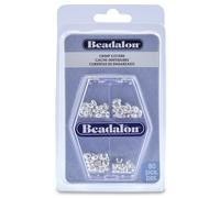 Beadalon bañado en Plata para Cables Pack de Fundas para 80 kg-Plateado-Chapado en Oro