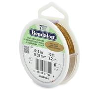 Beadalon JW02-NG-0 - Producto de Manualidades, 0,015 "(0,38 mm), Color Dorado