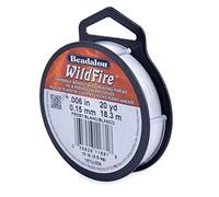 Beadalon Wildfire 0.000 Pulgadas Frost 20 Yardas Hilo de Cuentas termalmente Unido, Nailon, 0.006 Inches, 18