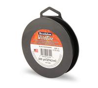 Beadalon Wildfire 0,006 pulg. 0,15 mm Resistencia a la rotura 10 lb/4,5 kg Negro 300 yd/274,3 m