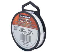 Beadalon Wildfire Stringing Thread 0.006"X50yd-Frost Blanco