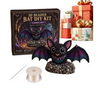 Beaded Animal Kit | Easy Fun Handmade Craft Set | Bead Embroidery Kit | For Home House School Classroom Bedroom Living Room Indoor Inside Beginners Beadwork Outdoor Boys Offices Garden Patio Door Even