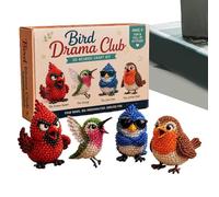 Beaded Animal Kit - Vibrant Glass Pieces, Varias Sombreado Selection, Strong Iron Thread, Detailed Tutorial Manual | Cute Decorative Sculpture Assembly Crafting Activity Set For Teen Art Enthusi