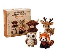 Beaded Animals - ABS Material, 3D DIY Craft Embroidery Kit With Instructions | Multifunctional Creative Art Set Stand For Beginner, Enthusiasts, Kids Adults Boys Desktop Bookshelf Home Decoration Gift