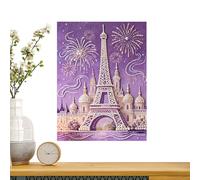 Beaded Art Kit - 40x30x1.5cm Handmade 3D Wall Decor | Pearl Painting Craft Set For Home Room Apartment Dormitory Indoor Party Holiday Thanksgiving Restaurant Garden Vacation