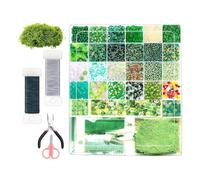 Beaded Beaded Plant Kit | Handmade Crafting Set | DIY Green Beading Kit | F