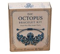 Beaded Bracelet Kit - Octopus Design, Handmade Jewelry Craft Set, DIY Bead Making Kit | Creative Bracelet Activity, Jewelry Art Supplies For Beginners, Adults, Women, Girls, Students, School Project A
