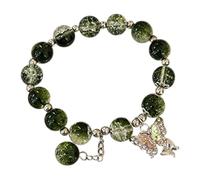 Beaded Bracelets For Women Glass Beads Bracelet Butterfly Charm Bracelet Beads Butterfly Bracelet For Women Slim Armbanduhr Damen, talla única, Vidrio, No es una piedra preciosa