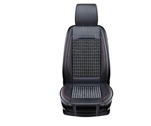 Beaded Car Seat Cover, Respaldo Asiento Coche Cojín de asiento de coche con cuentas de madera, funda de asiento de cuero fresco de verano, transpirable, hecho a mano, alfombrilla for asiento de coche,