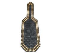 Beaded Car Seat Cover, Respaldo Asiento Coche Funda de asiento de madera con cuentas de madera for verano, cojín de masaje for silla, for coche, oficina, hogar, 2 colores, accesorios for coche(Black)