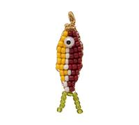 Beaded Fish Shape Organiser with Lobster Claws Clip for Festival Birthday Gifts Teens Fish Charm Keychain