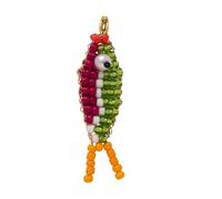 Beaded Fish Shape Organiser with Lobster Claws Clip for Festival Birthday Gifts Teens Fish Charm Keychain
