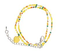 Beaded Heart Necklace Teen Unique Summer Accessory Lightweight Women for Casual and Special Occasions