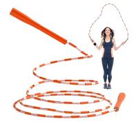 Beaded Jump Rope - Adjustable Fitness Skipping Rope, Lightweight Design with Comfortable Handles for Easy Grip Strong PVC Beads with Free Construction for Long Lasting Use Sports