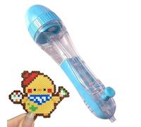 Beaded Pens, 14,6 x 3,5 cm Automatic Press Crafts Maker, PP Ergonomic Grip Pens Dispenser For Beads, Grip Pen Dispenser For Beads, Press Crafts Maker For Kids Christmas Art Pulseras Girls Rhinestone