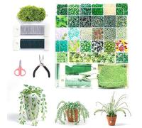 Beaded Plant Kit | Handmade Crafting Set | DIY Green Beading Kit | for Women Men Hobbyists Art Students Professionals Home Craft Room Studio Workshop School Project Holiday