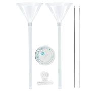 Beading Funnel Tool Set - 27cm PVC | Jewelry Making Funnel with Beading Needles, Clay Bead Stringing Tool | Bracelet Necklace DIY Craft Kit (Beads Not Included)