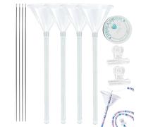 Beading Funnel Tool Set - 27cm PVC | Jewelry Making Funnel with Beading Needles, Clay Bead Stringing Tool | Bracelet Necklace DIY Craft Kit (Beads Not Included)