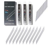 Beaditive cuchillas para manualidades (30 uds.) - Cuchilla multiusos con cierre a presión de 30 grados - Arte, Manualidades, Modelismo (Acero)