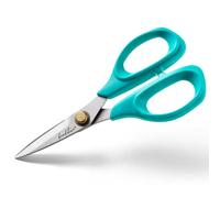 Beaditive Tijeras De Coser - Tijeras De Tela De Acero Inoxidable De 6 Pulgadas - Tijeras Profesionales Con Hoja Dentada - Cómodas Tijeras De Sastre Y Modista Para Manualidades|Verde Azulado