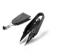 Beaditive Tijeras de hilo de alta calidad, cortador de hilo, lana y bordado para costura, acolchado, tejido y fabricación de joyas, cuchillas de acero de alto carbono con tapa protectora y cordón