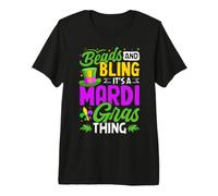 Beads and Bling es Cosa de Mardi Gras Camiseta Premium