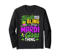 Beads and Bling es Cosa de Mardi Gras Manga Larga