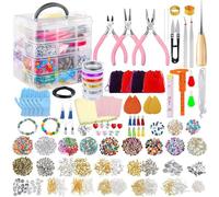 Beads Bracelet Making Kit colorido Rainbow Beads Diy cuentas acrílicas con joyas para hacer herramientas para joyas de pulsera
